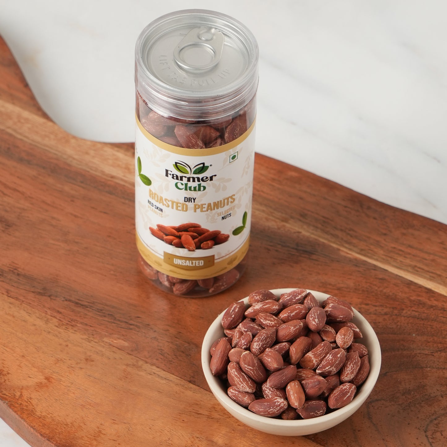Farmer Club | Unsalted Dry Roasted Red Skin Peanuts