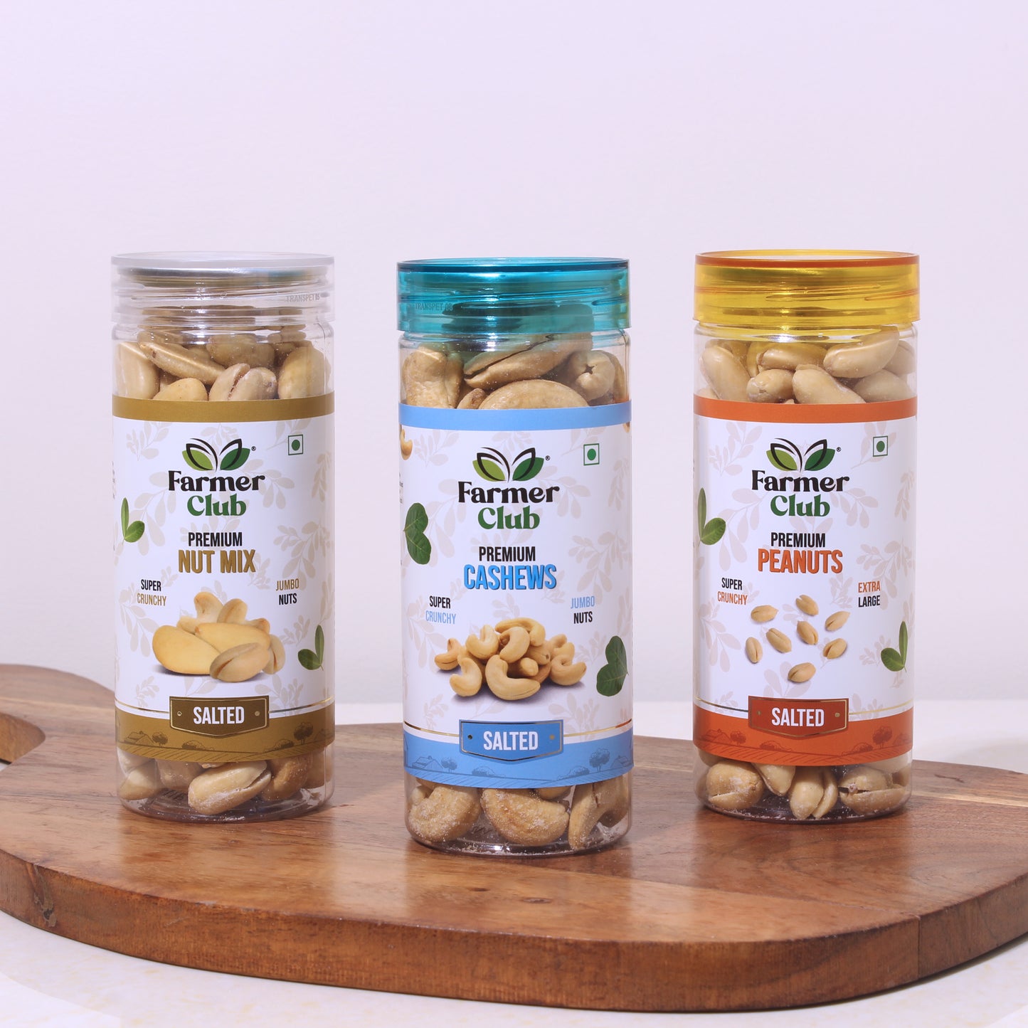 Combo | Salted Peanuts (150 g) + Salted Cashews (140 g) + Nut Mix (150 g)