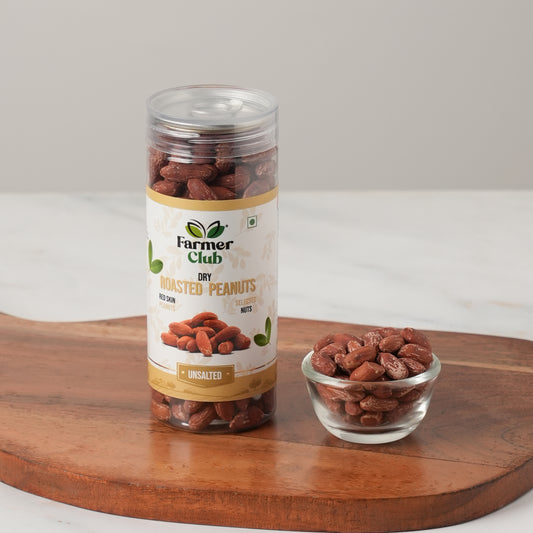 Farmer Club | Unsalted Dry Roasted Red Skin Peanuts