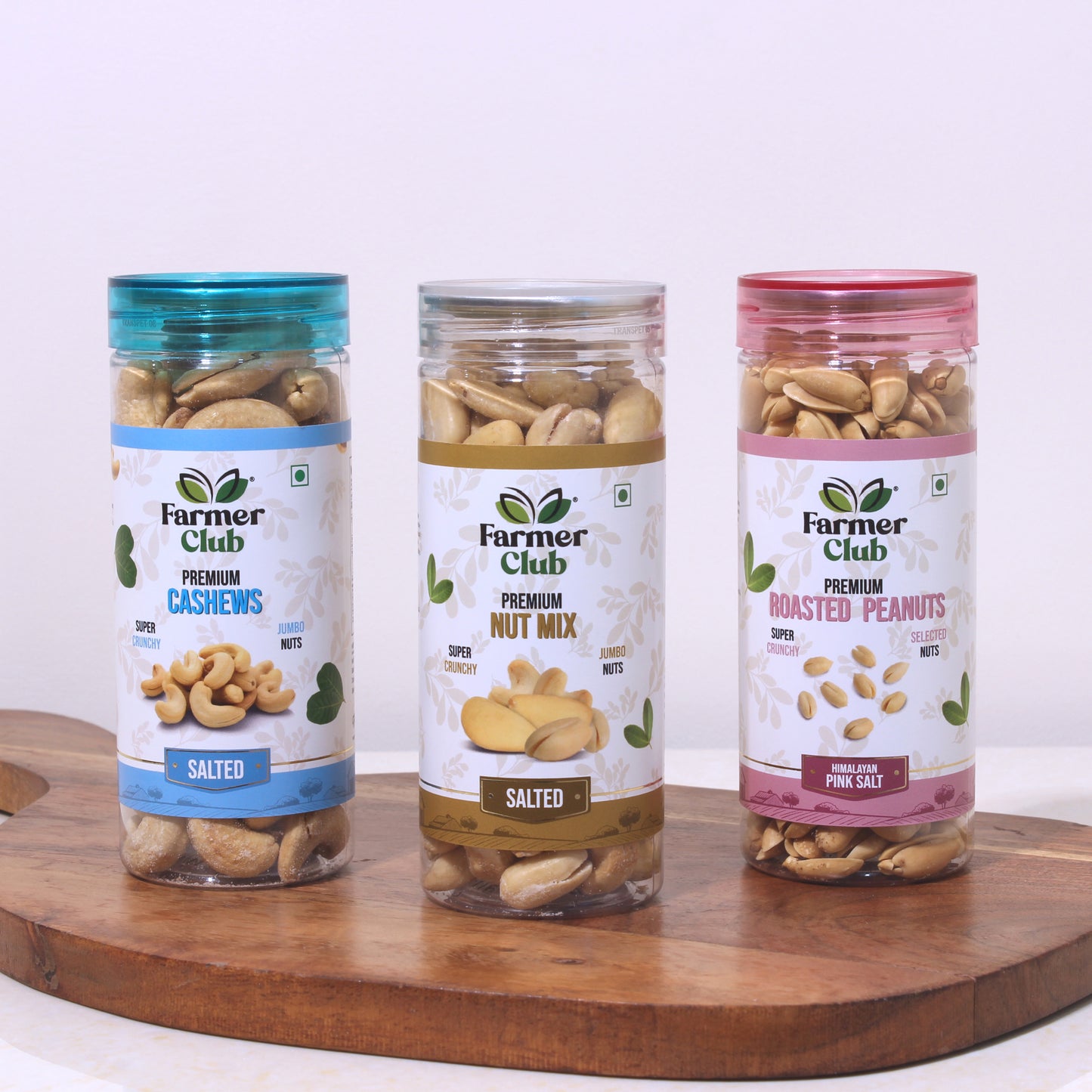 Combo | Himalayan Pink Salt Peanuts (160 g) + Salted Cashews (140 g) + Nut Mix (150 g)
